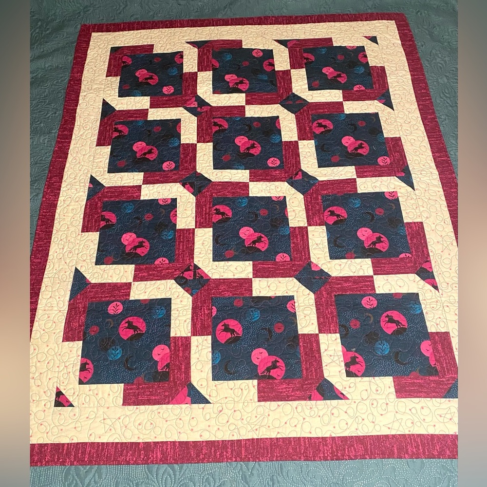 Elegant Multicolor Patchwork Baby Quilt